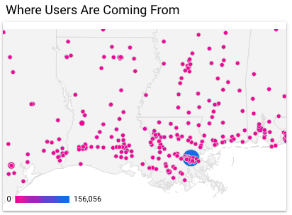 jhebert Roofing where their users are from